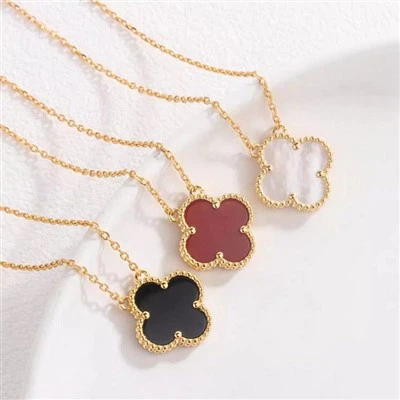 Four Leaf Clover Titanium Steel Necklace