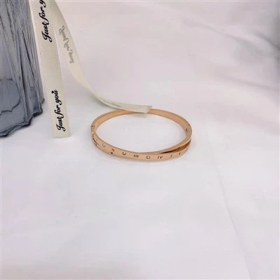 Titanium Steel Cross Roman Diamond Bracelet