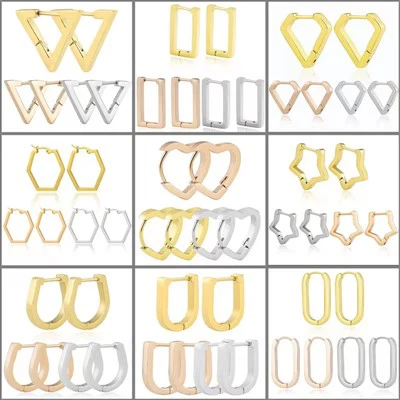 Titanium Steel Heterosexual Earrings