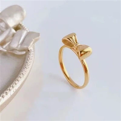 Titanium Steel Ring with Bow