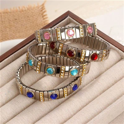 Zircon Bracelet Stainless Steel