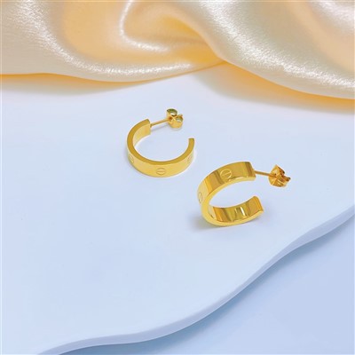 C Shape Earrings