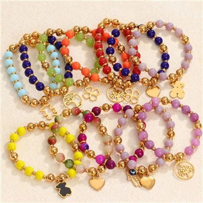 Stainless Steel Bead Bracelet