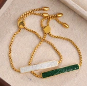 Stainless Steel Zircon Bracelet